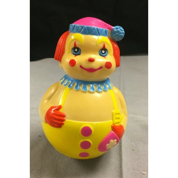 Clown Roly Poly Style The First Years Kidde Products Inc VINTAGE 1971 - Picture 1 of 3
